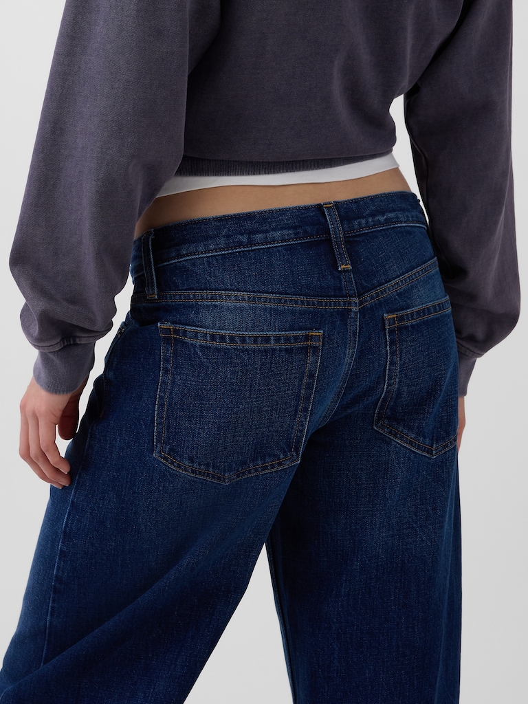Low Rise Barrel Jeans