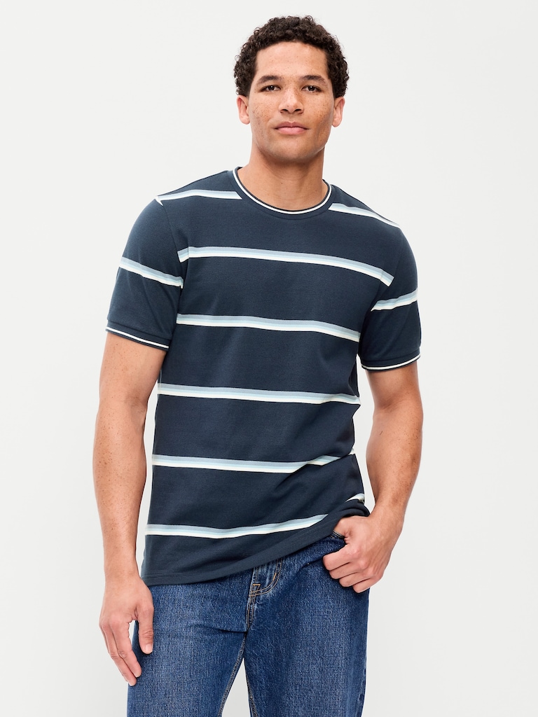 Crew-Neck Pique T-Shirt