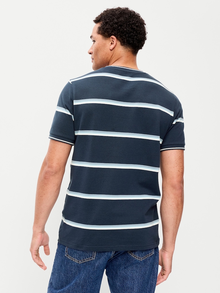 Crew-Neck Pique T-Shirt