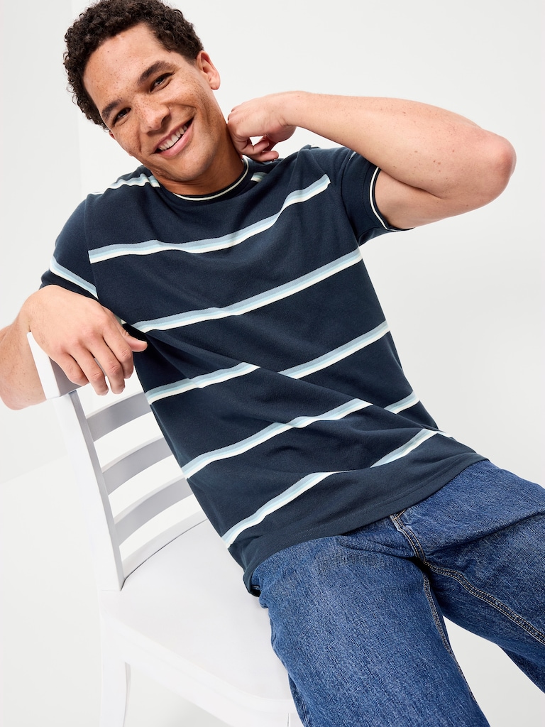 Crew-Neck Pique T-Shirt