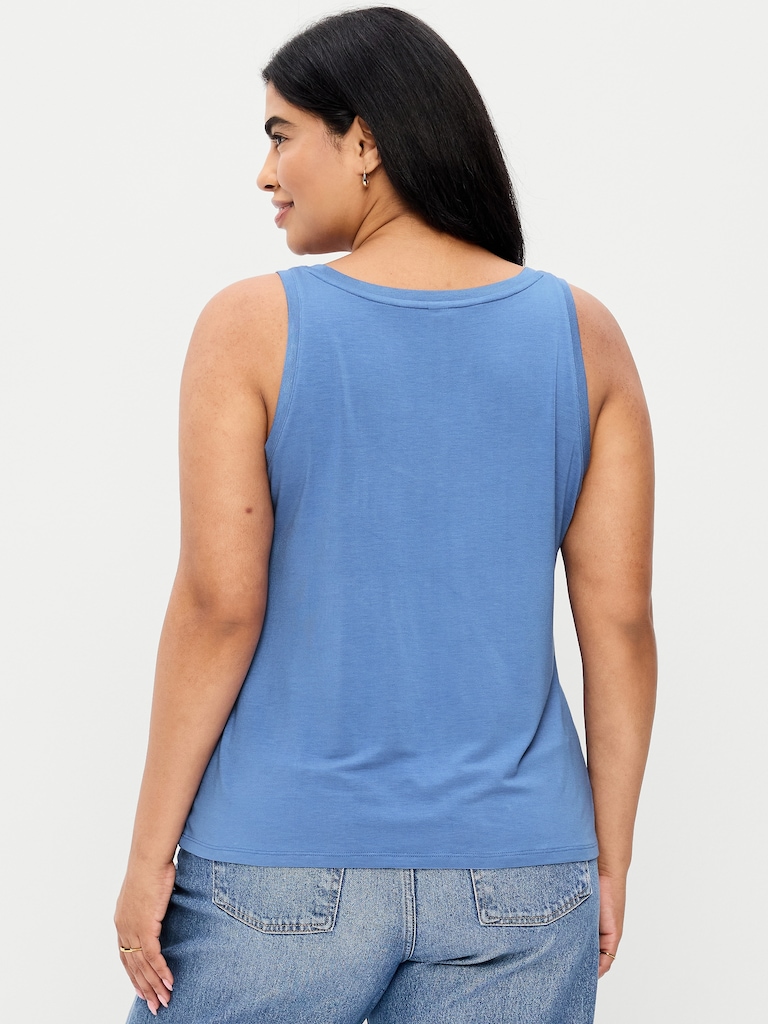 Luxe Scoop-Neck Tank Top