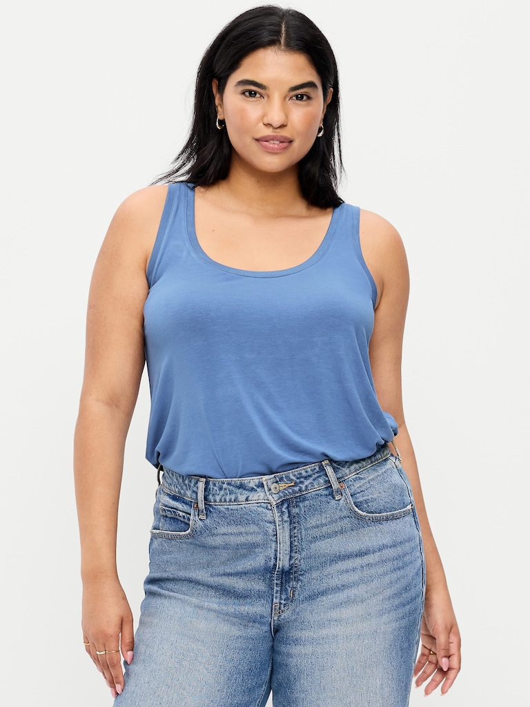 Luxe Scoop-Neck Tank Top
