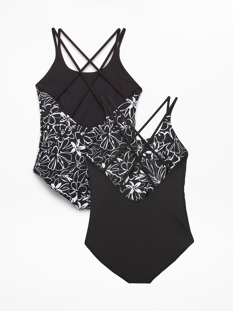 Athleta Girl Reversible Strappy One Piece