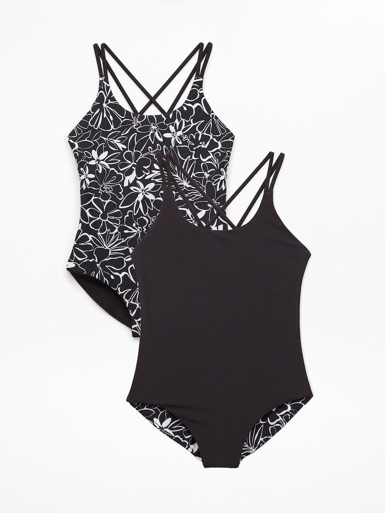 Athleta Girl Reversible Strappy One Piece