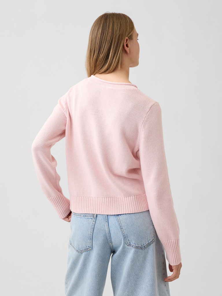 Roll Neck Americana Intarsia Sweater