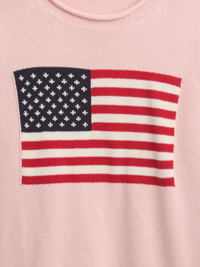 Roll Neck Americana Intarsia Sweater
