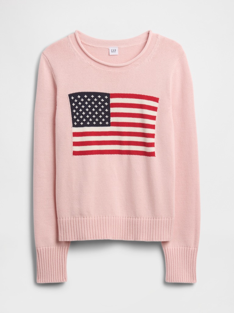Roll Neck Americana Intarsia Sweater
