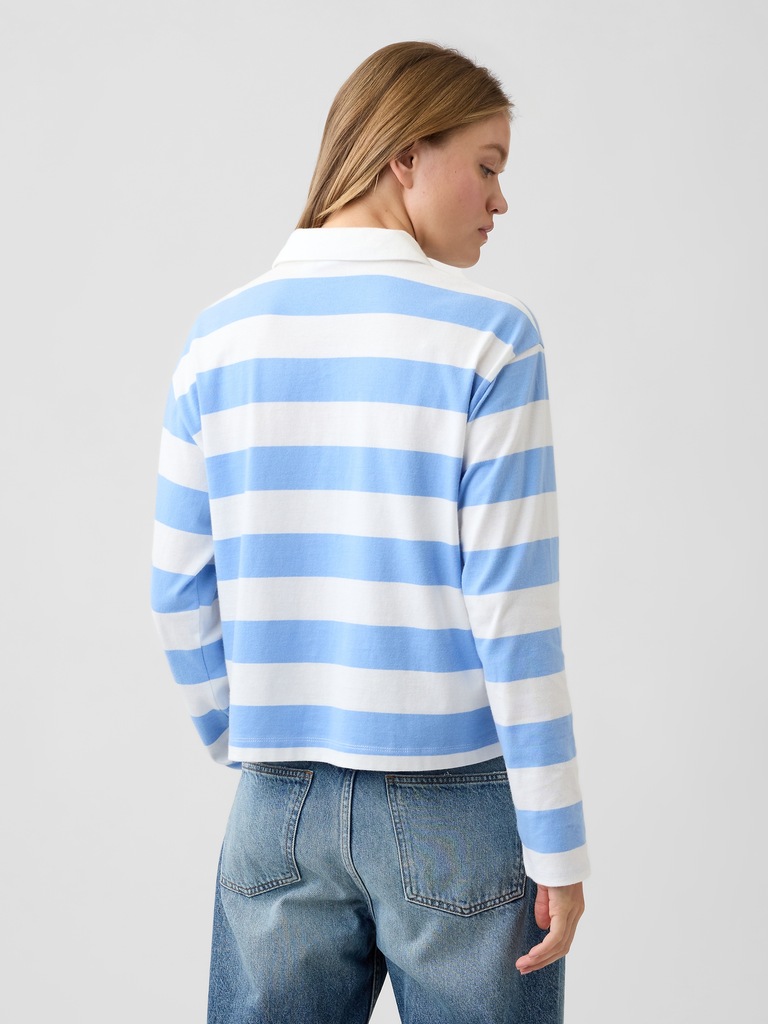 Relaxed Rugby Polo Shirt