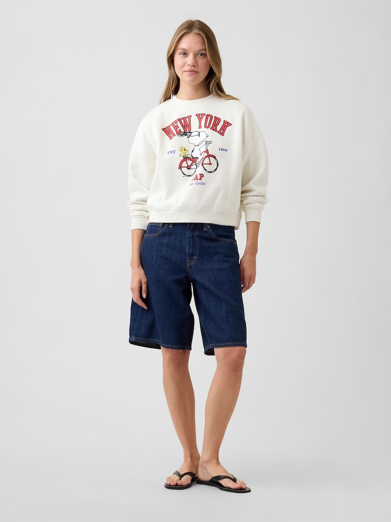 Peanuts Oversized Wedge Crewneck Sweatshirt