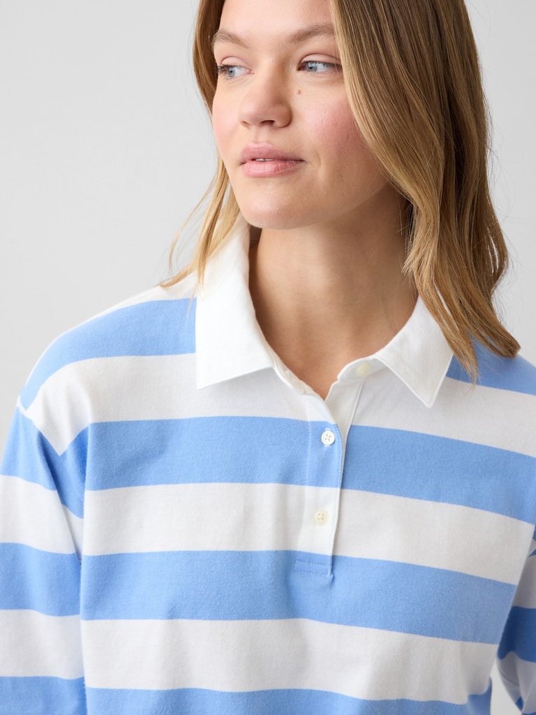 Relaxed Rugby Polo Shirt