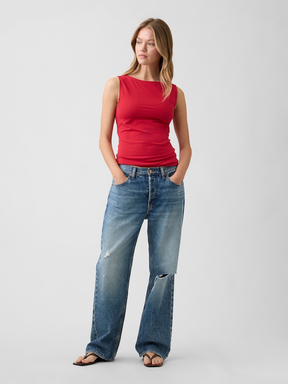 Boatneck Tank Top