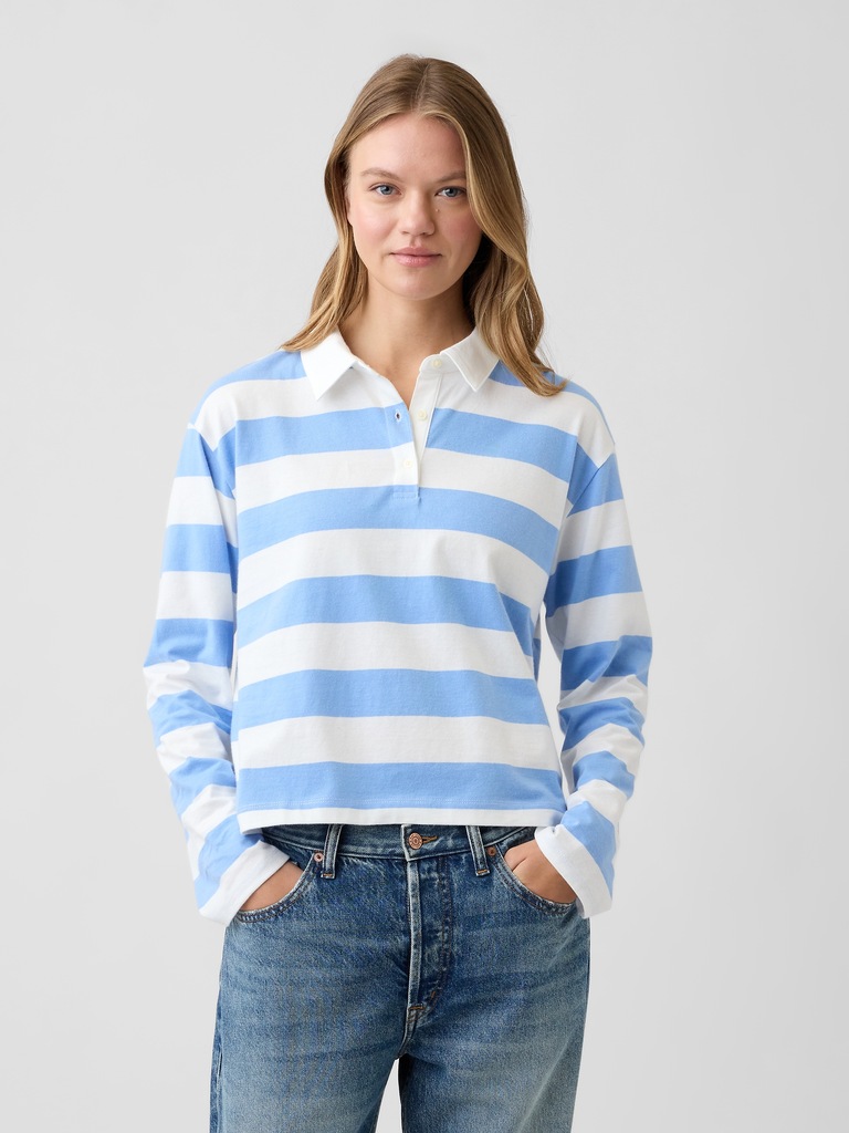 Relaxed Rugby Polo Shirt