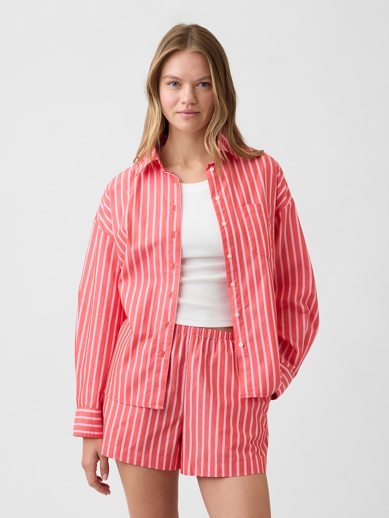 Oversized Shirt in Poplin