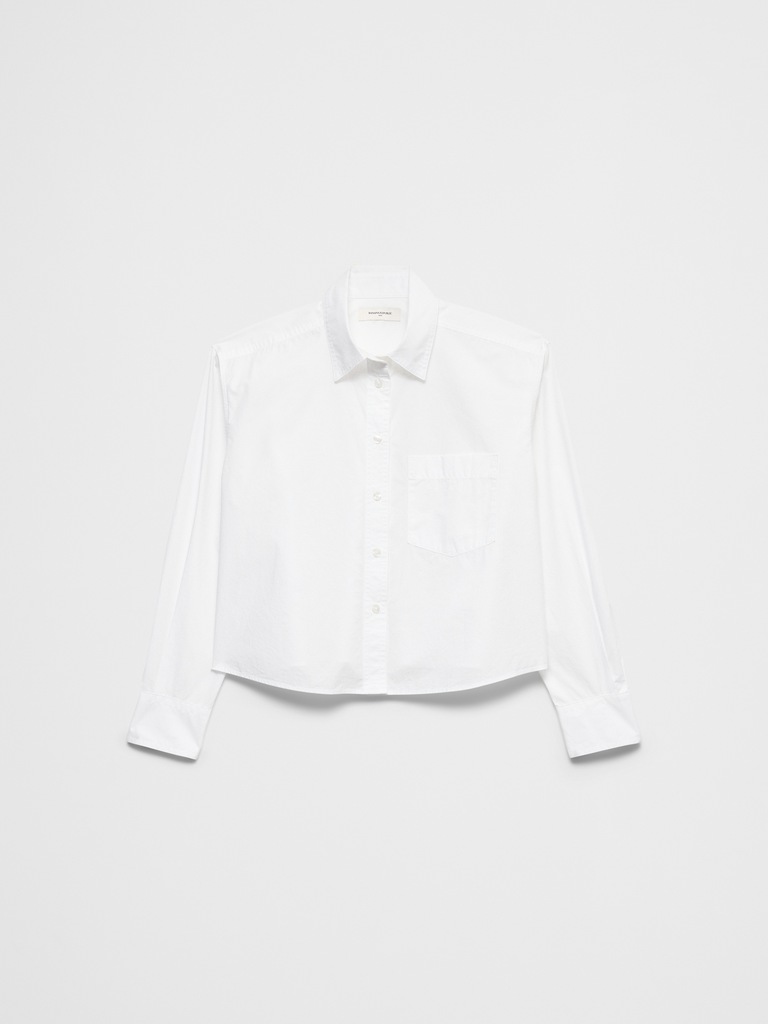 Cotton Cropped Shirt