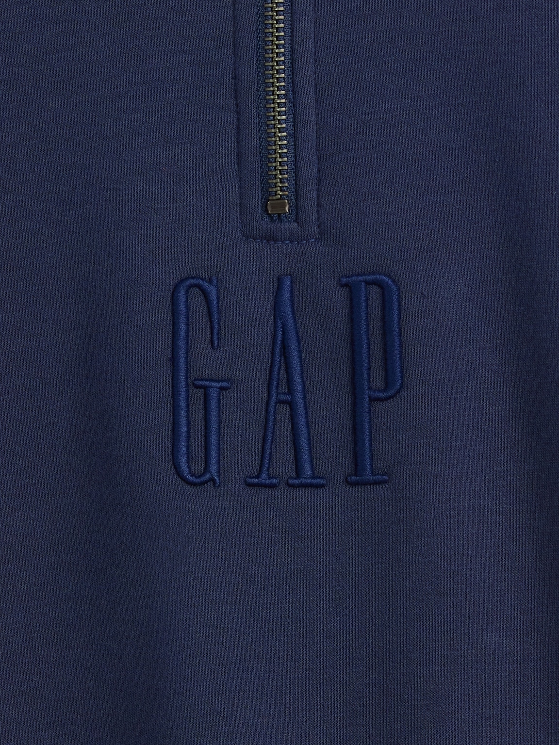 Heavyweight Oversized Logo Quarter-Zip Pullover