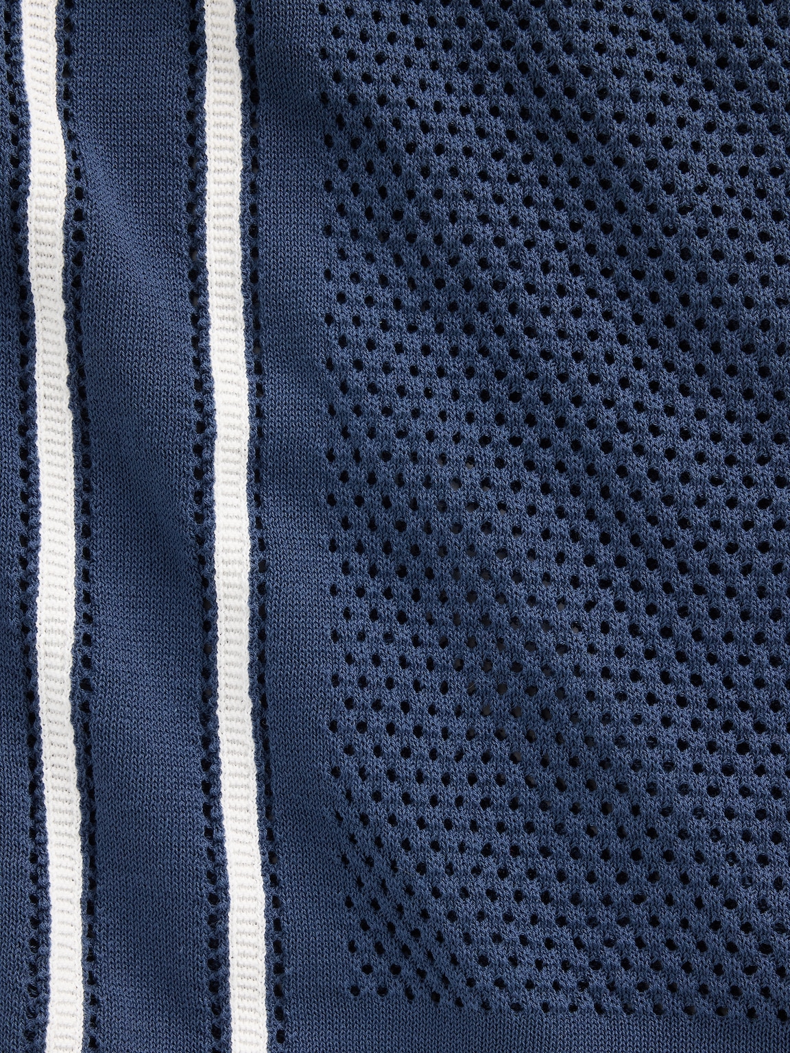 Stripe Camp Collar Sweater Shirt