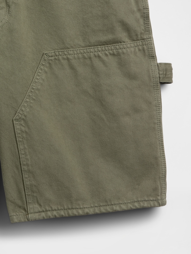 9" Loose Denim Carpenter Shorts