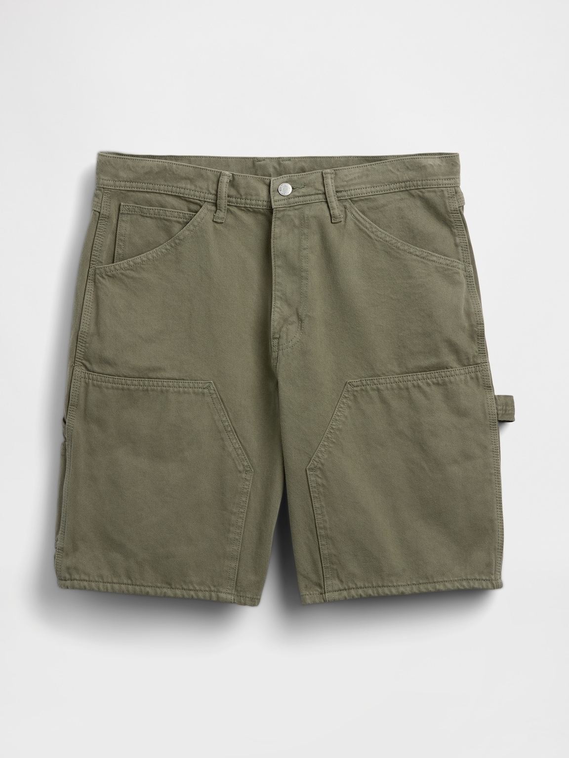 9" Loose Denim Carpenter Shorts