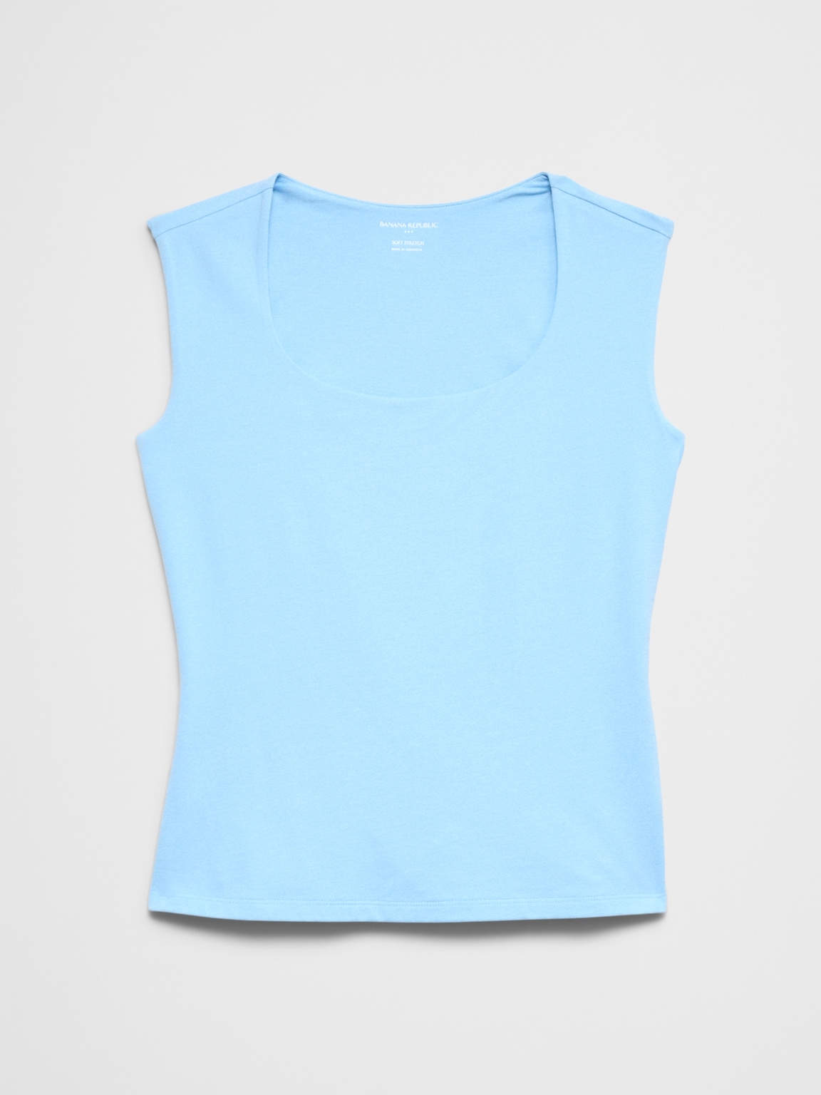 Soft Stretch Scoop-Neck Top