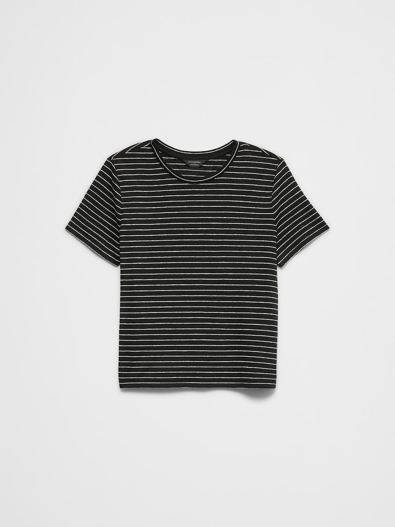 Linen-Blend T-Shirt