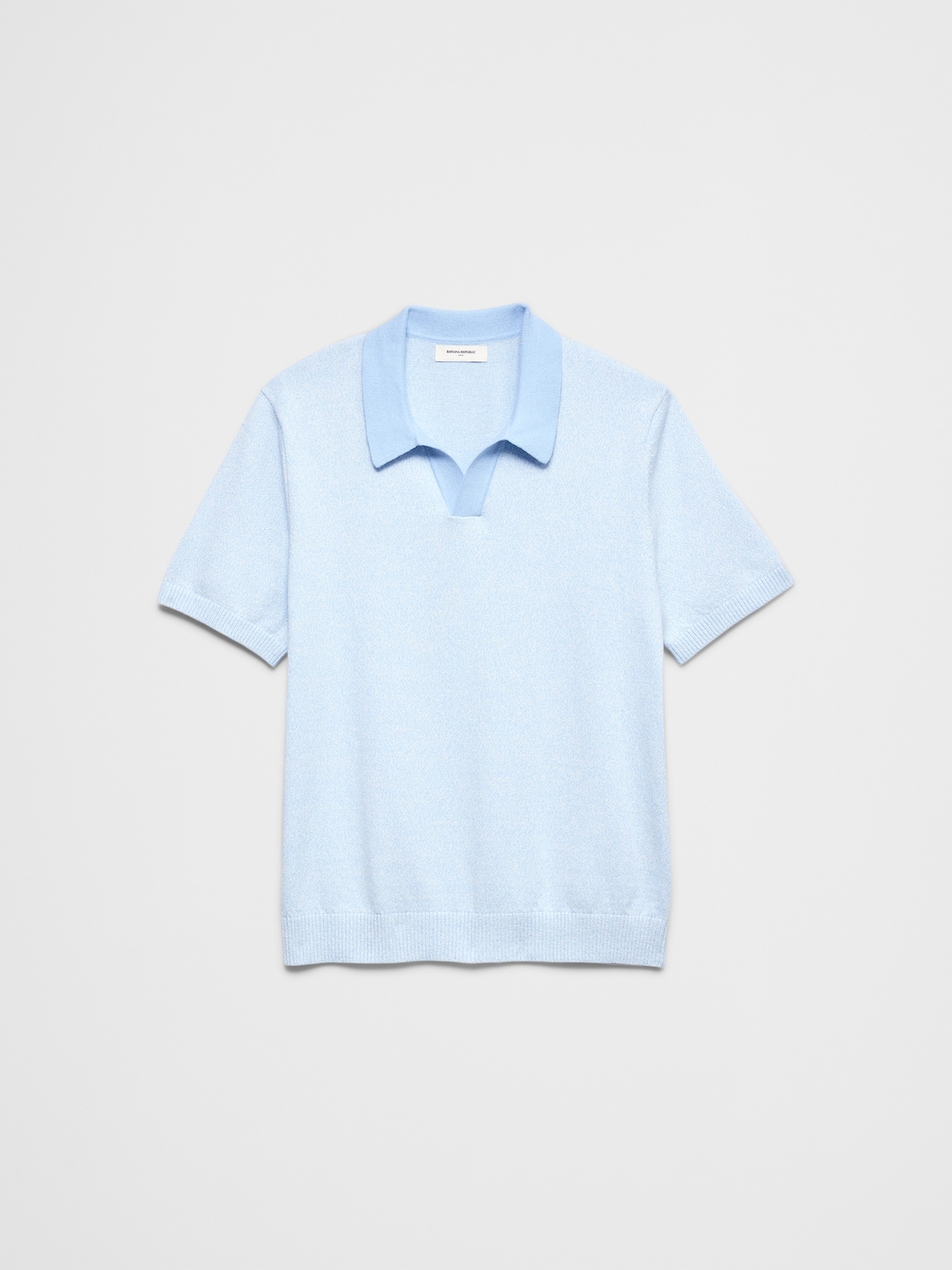 Johnny Collar Marled Sweater Polo