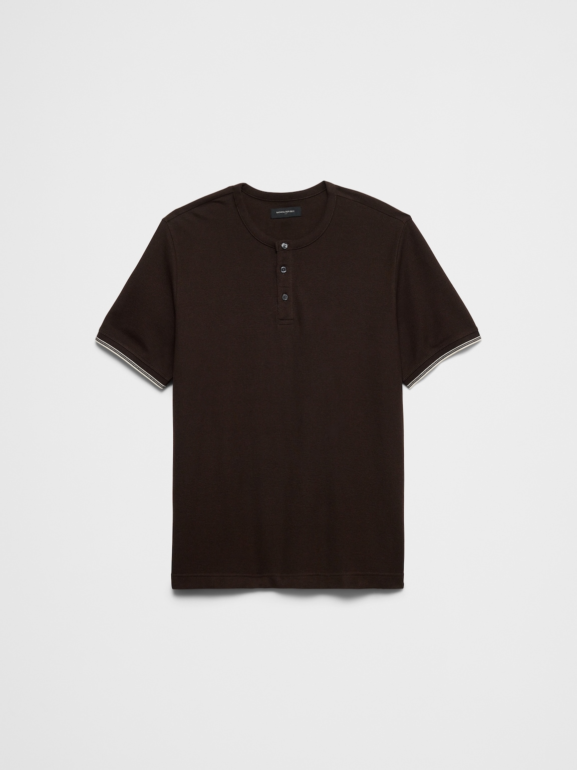 Standard-Fit Textured Tipped Henley
