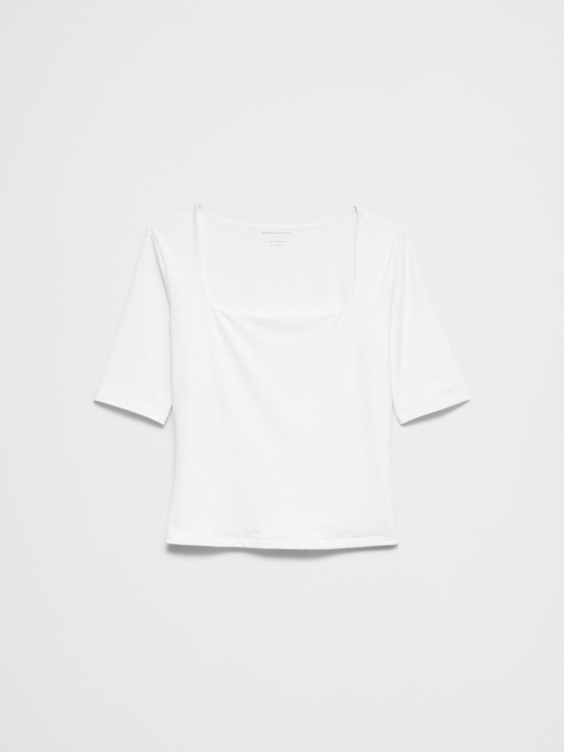 Soft Stretch Square-Neck Top