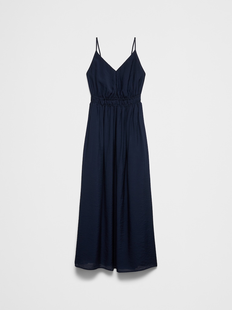 Open-Back Tie Maxi Dress