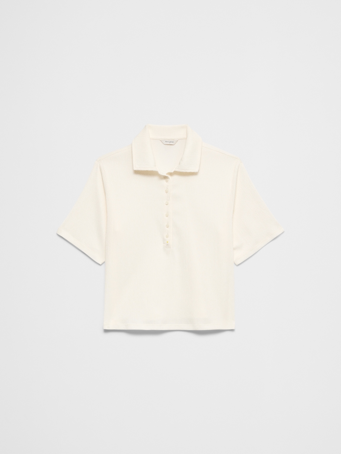 Textured Smocked Polo