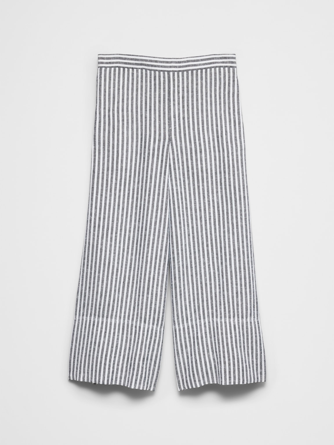 Anyday Wide-Leg High-Rise Linen-Blend Cropped Pant