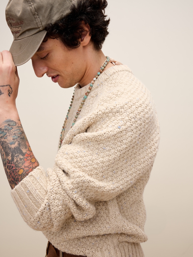 Archive Reissue Pullover Crew-Neck Sweater in Cotton-Wool Blend