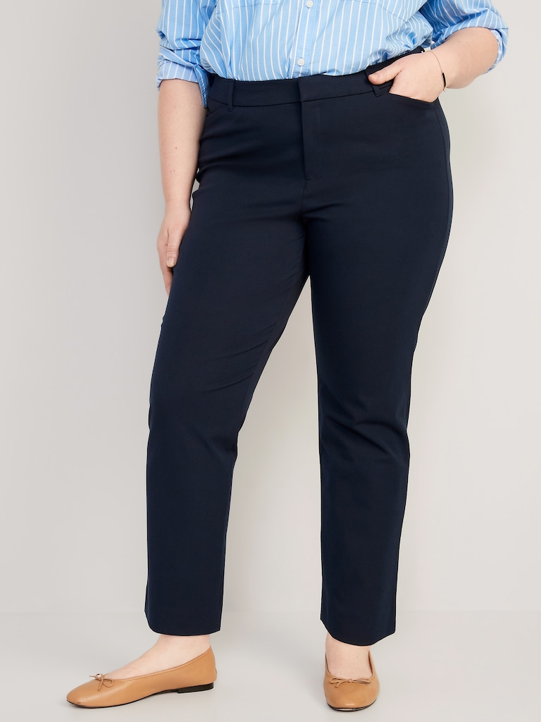High-Waisted Pixie Straight Pants