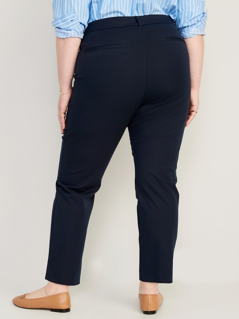 High-Waisted Pixie Straight Pants