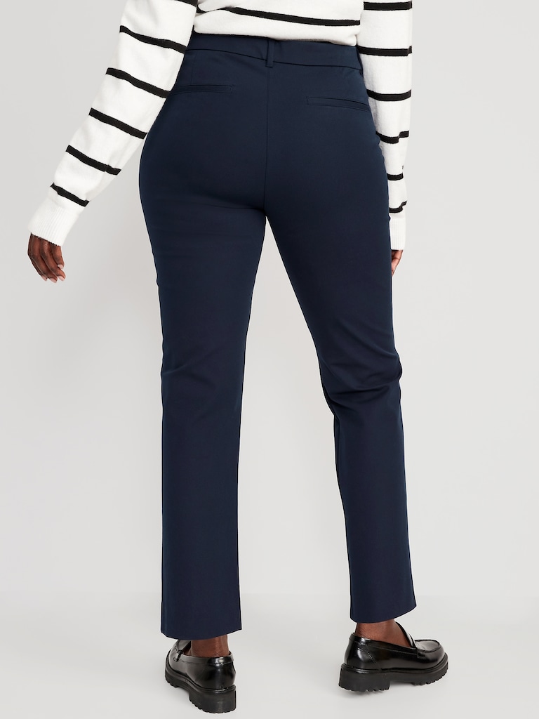 High-Waisted Pixie Straight Pants