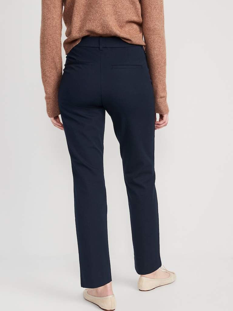 High-Waisted Pixie Straight Pants