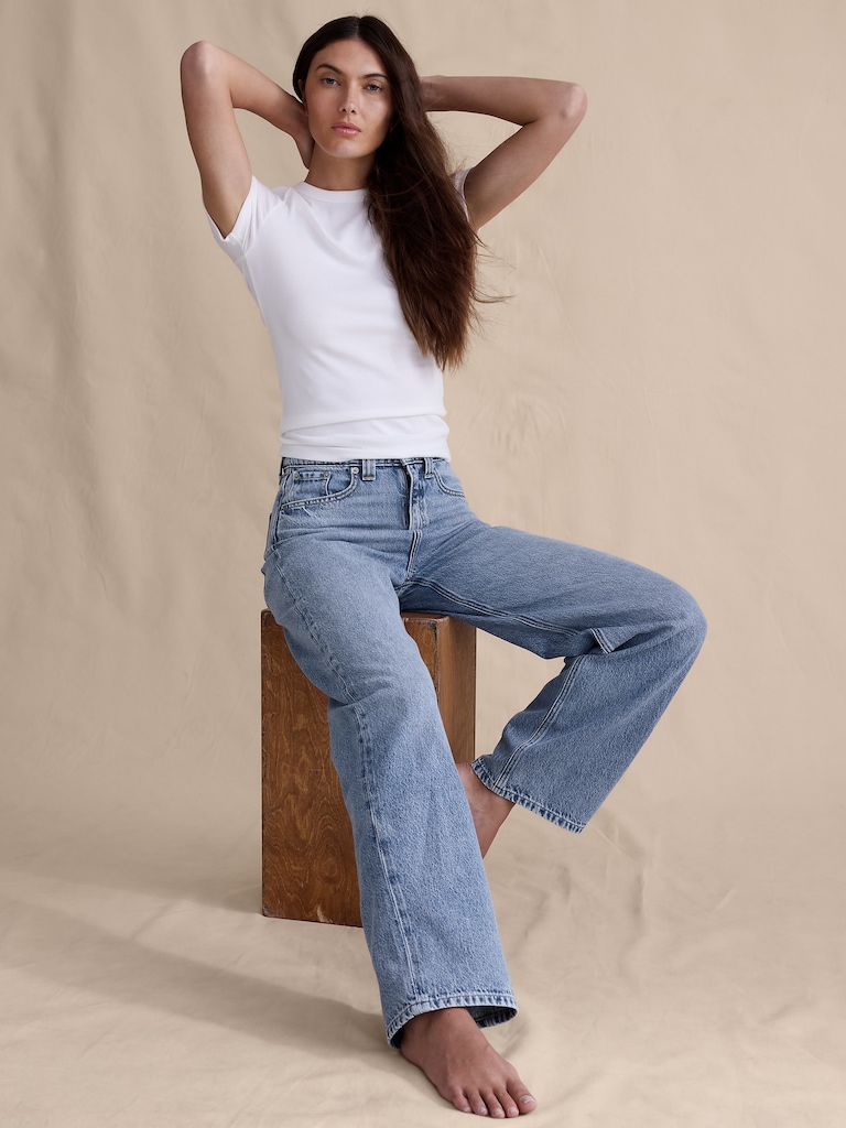 High-Rise Relaxed Wide-Leg Jean