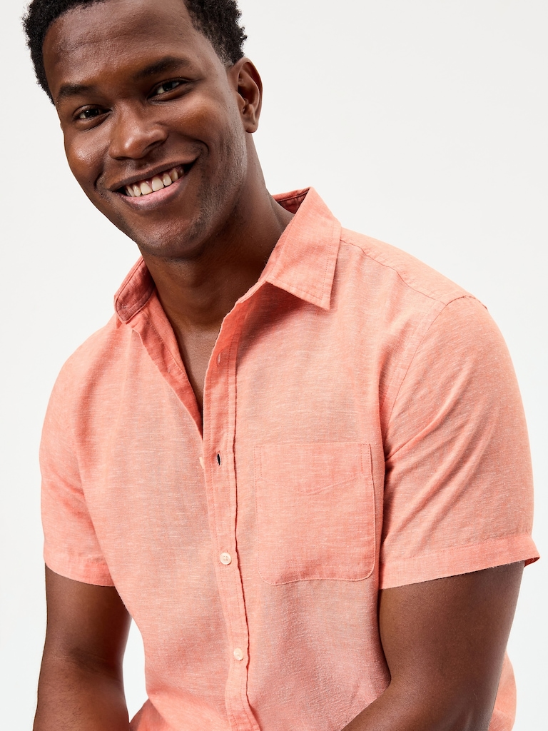 Classic Fit Everyday Linen-Blend Shirt