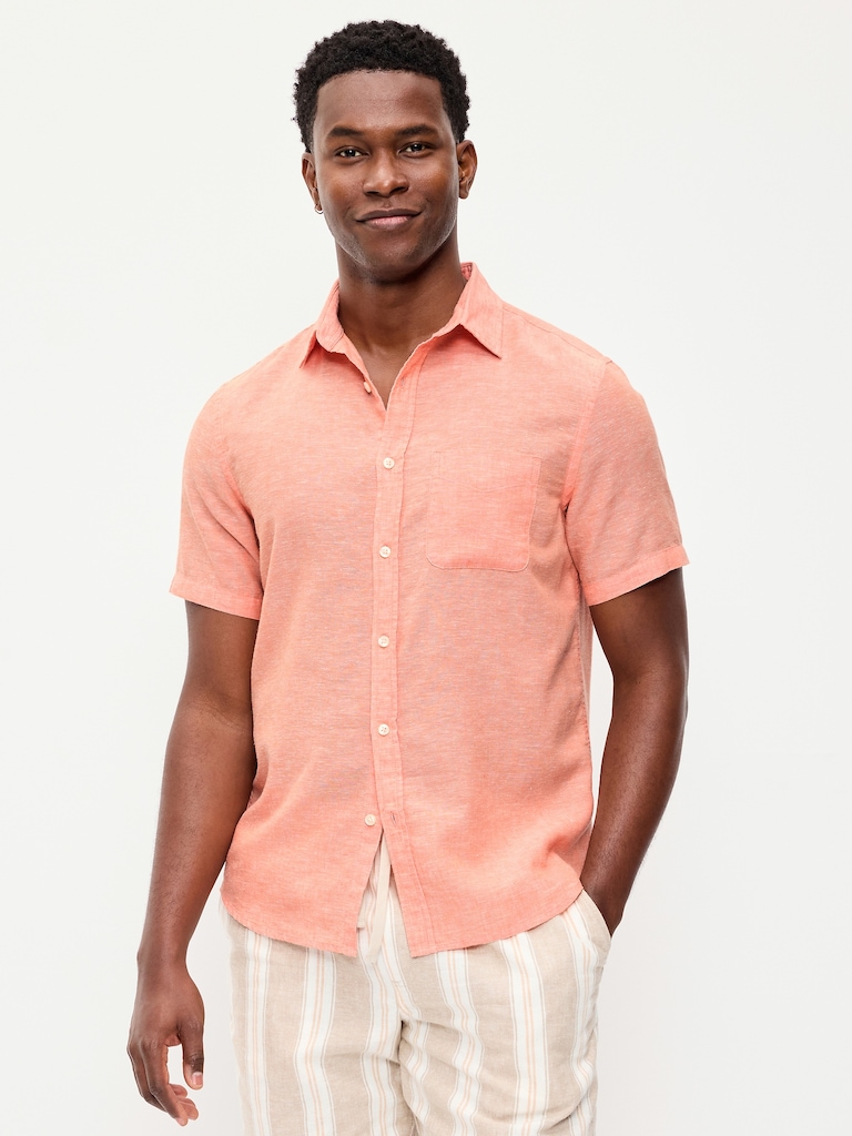 Classic Fit Everyday Linen-Blend Shirt