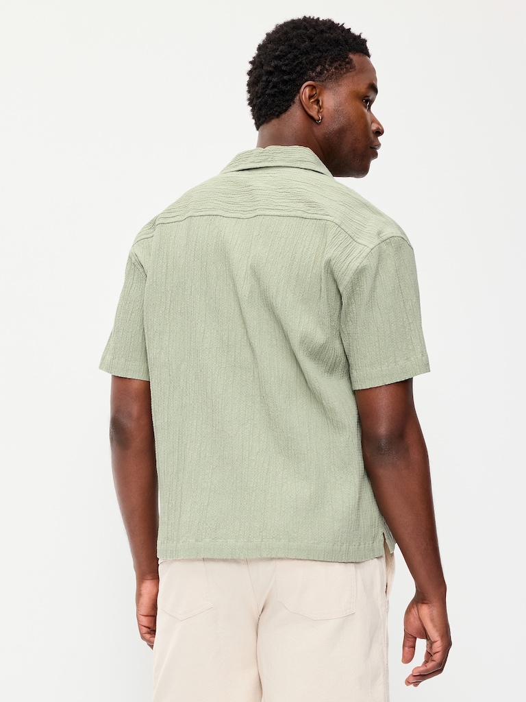 Loose Fit Textured Shirt