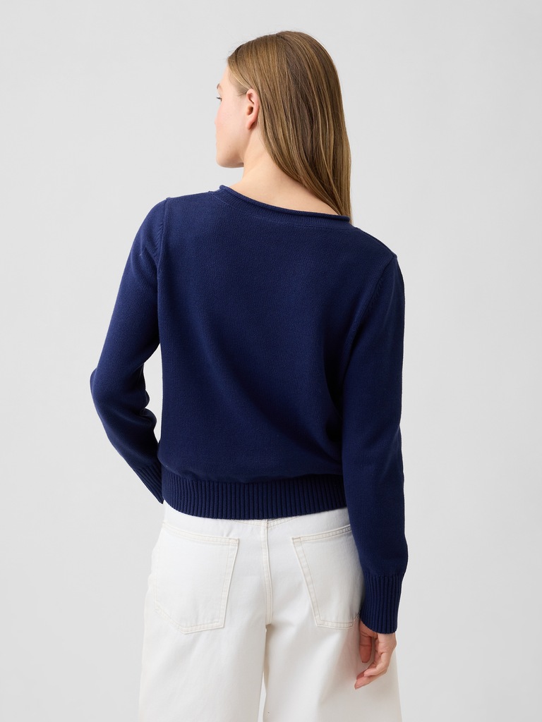 Rollneck Intarsia Sweater