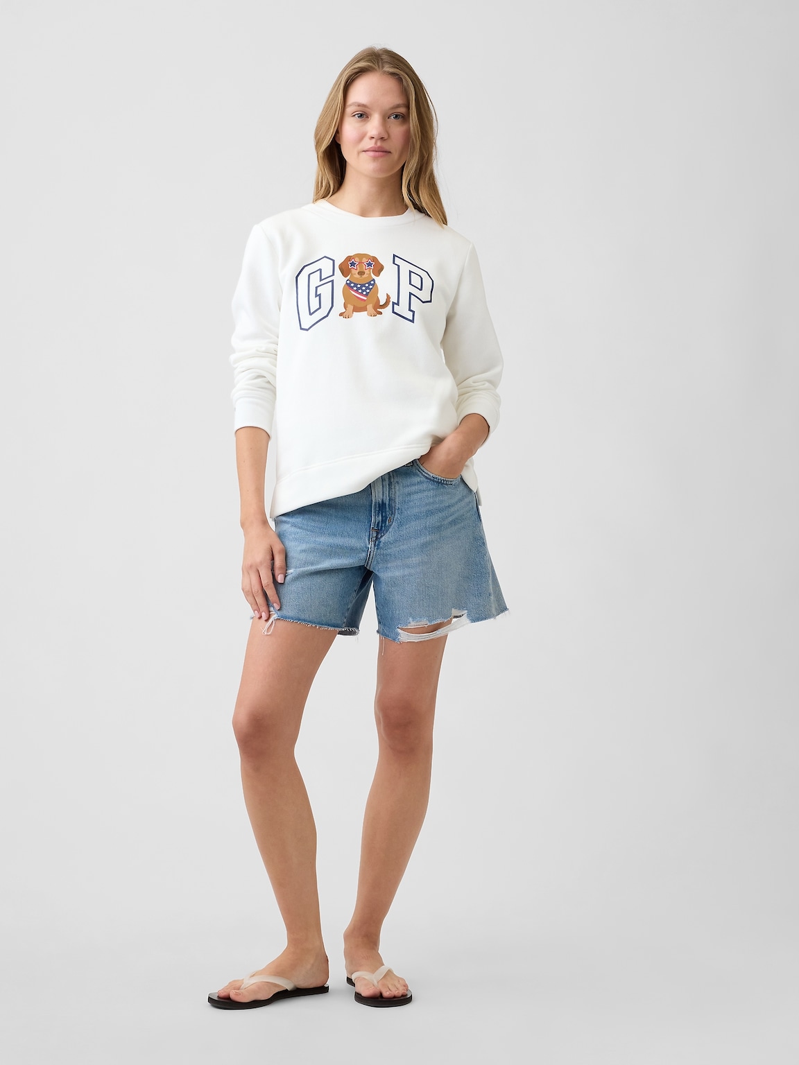 Relaxed Gap Logo Sweatshirt