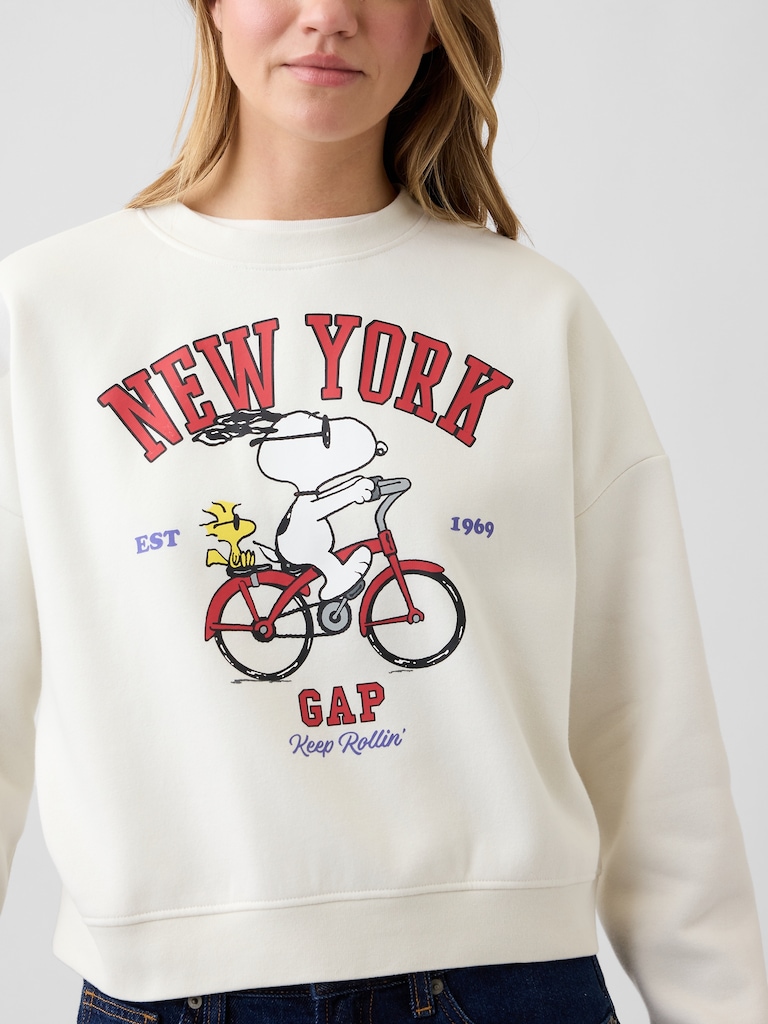 Peanuts Oversized Wedge Crewneck Sweatshirt