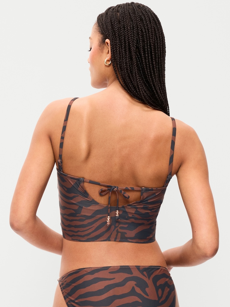 Tie-Back Bandeau Swim Top