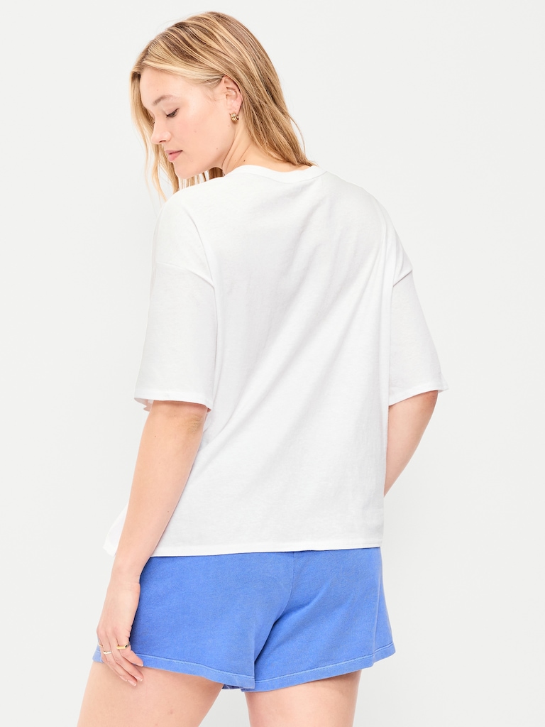 Short-Sleeve Loose Crew-Neck T-Shirt