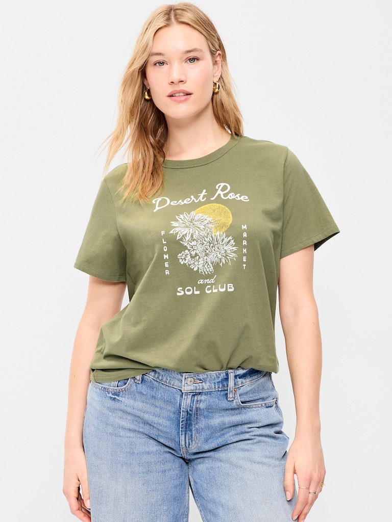 EveryWear Crew-Neck Graphic T-Shirt