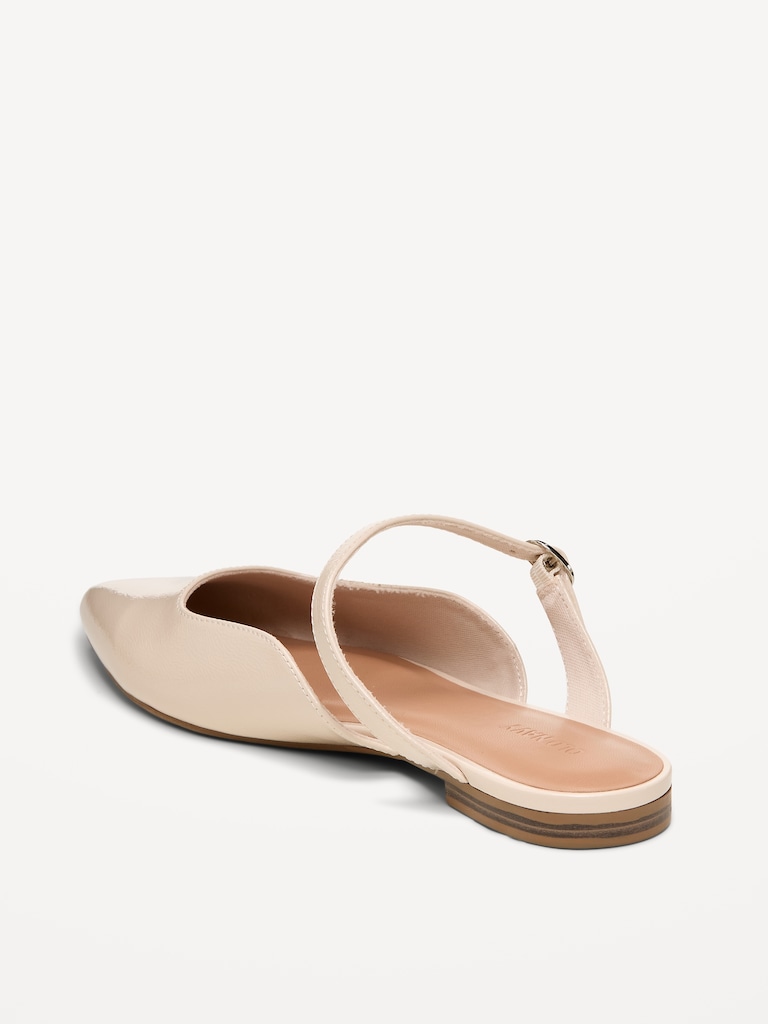 Pointed-Toe Mule Flats for Women