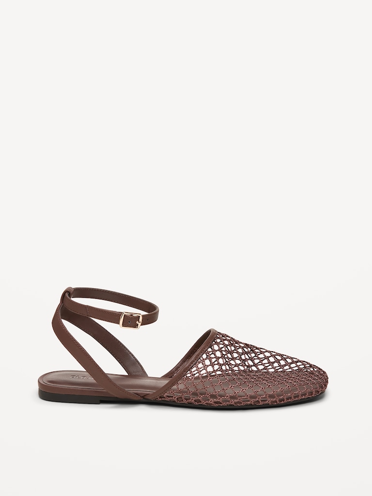 Raffia Slingback Flats for Women