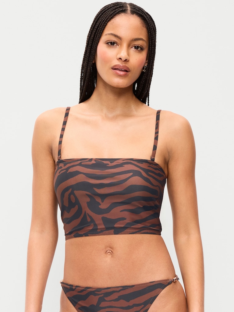 Tie-Back Bandeau Swim Top