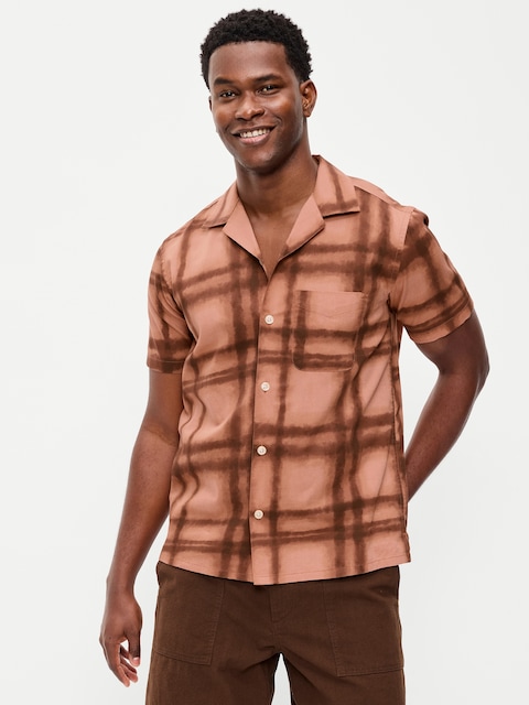 Men's Brown Button Downs | Old Navy