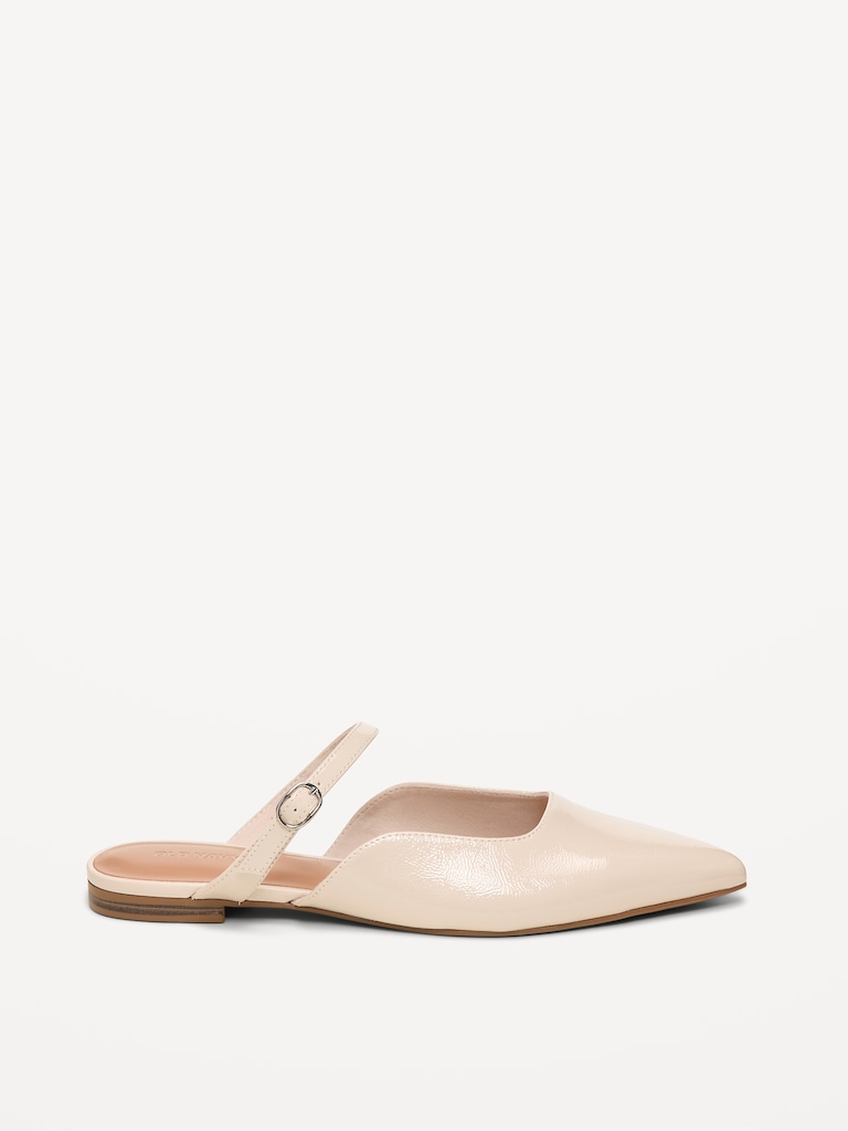 Pointed-Toe Mule Flats for Women